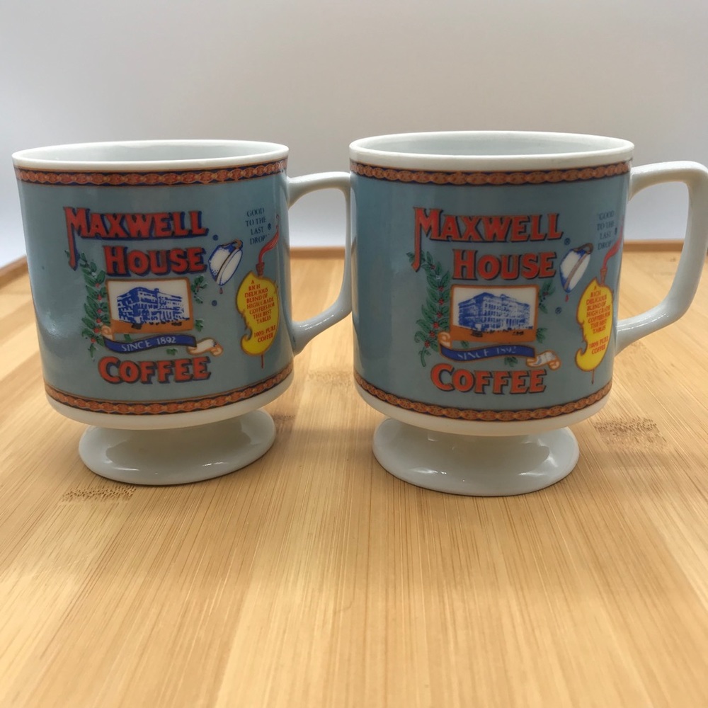 Maxwell House Vintage Coffee Cups Set of 2